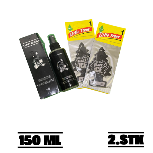 Black Ice Bundle – Spray + 2 Duftbäume